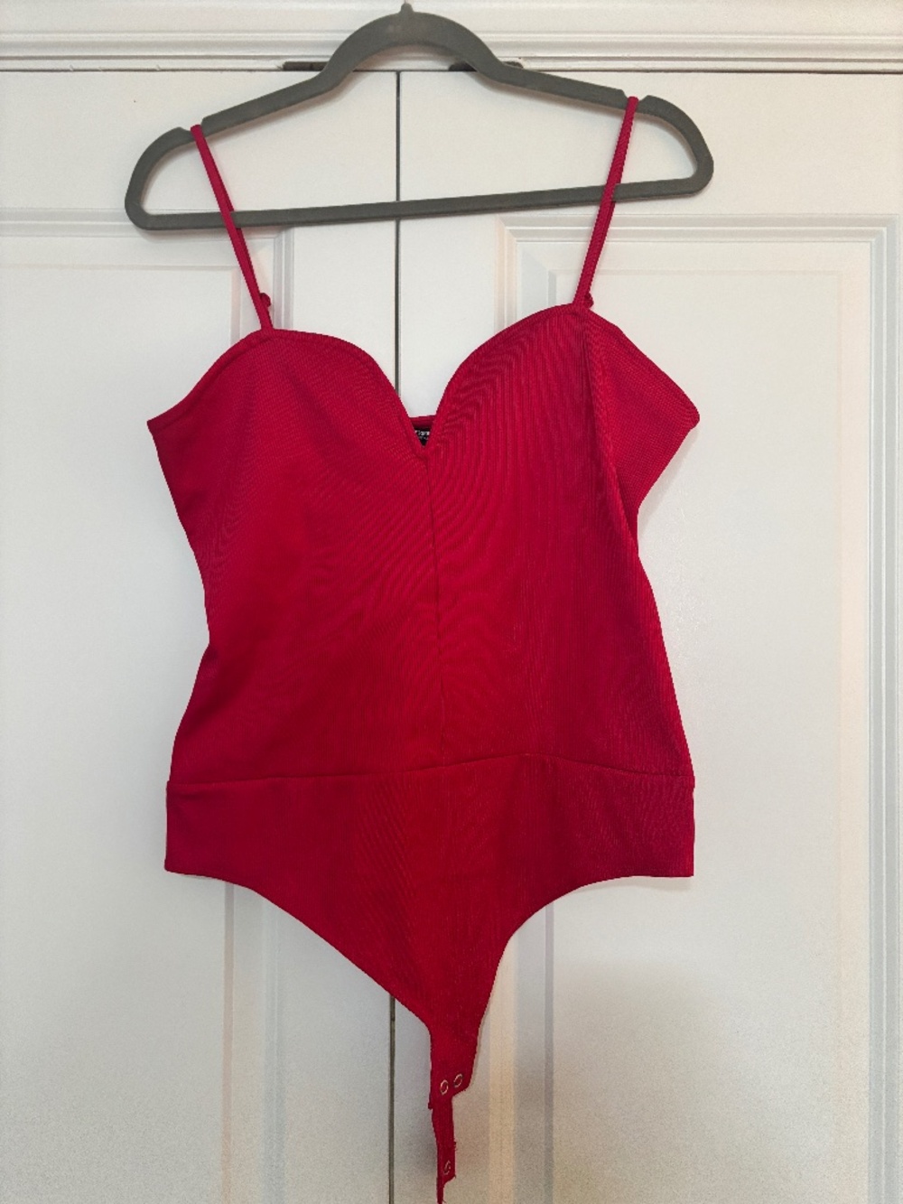 NWT Express Body Contour Hot Pink Sweetheart Bodysuit L